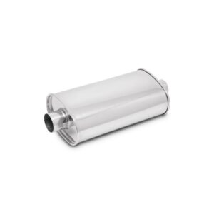 STREETPOWER Oval Muffler, 2.5" inlet/outlet (Center-Center)