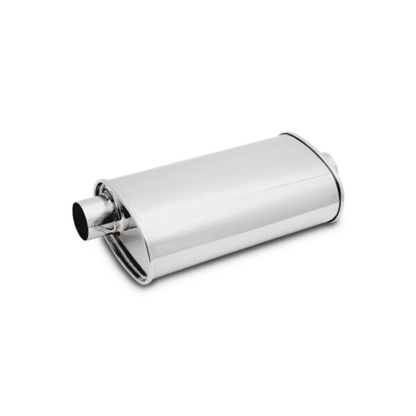 STREETPOWER Oval Muffler, 3" inlet/outlet (Offset-Center)
