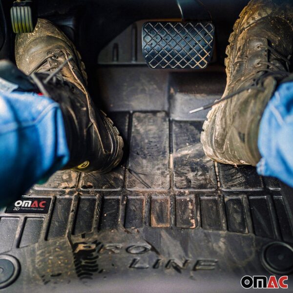 OMAC Premium Floor Mats for Audi Q7 2007-2015 All-Weather Heavy Duty
