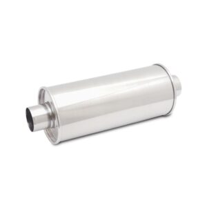 STREETPOWER Round Muffler, 3" inlet/outlet (Center-Center)