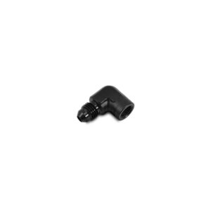 90 Degree Male AN to Female NPT Adapter, AN Size: -3; NPT Size: 1/8"