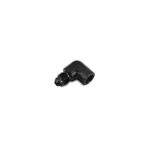 90 Degree Male AN to Female NPT Adapter, AN Size: -3; NPT Size: 1/8"