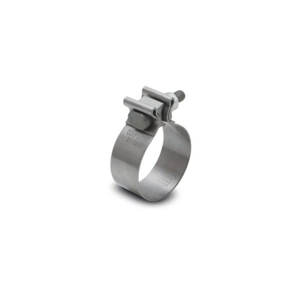 Stainless Steel Seal Clamp for 2.5" O.D. Tubing (1.25" Wide Band)