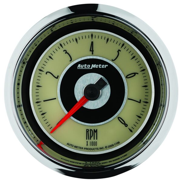 3-3/8 in. IN-DASH TACHOMETER, 0-8,000 RPM, CRUISER