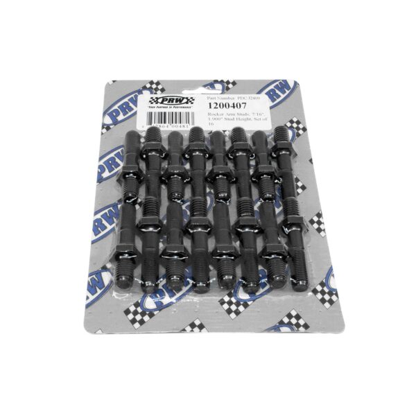 Rocker Arm Stud Set, Alloy Steel, 7/16 in., 1.90 in. Stud Height, Skin Packaged