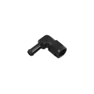 Female AN to Hose Barb 90 Degree Adapter, AN Size: -6; Barb Size: 5/16"