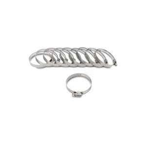 S.S. Worm Gear Clamps (Pack of 10) - Clamping Range: 2.79"-3.74"