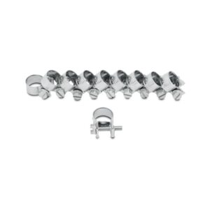 Fuel Injector Style Mini Hose Clamp: 8mm-10mm (Pack of 10)