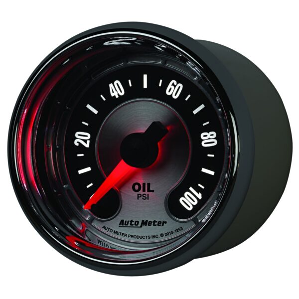 2-1/16 in. OIL PRESSURE, 0-100 PSI, AMERICAN MUSCLE