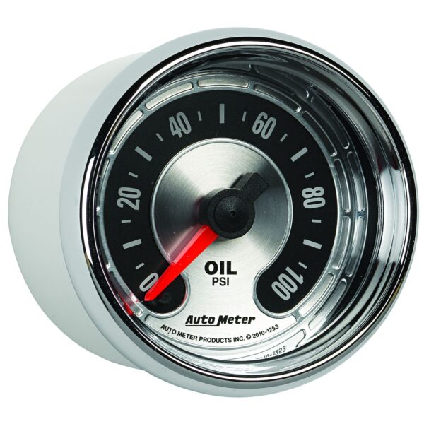 2-1/16 in. OIL PRESSURE, 0-100 PSI, AMERICAN MUSCLE