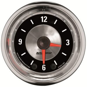 2-1/16 in. CLOCK, 12 HOUR, AMERICAN MUSCLE