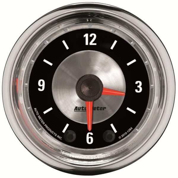 2-1/16 in. CLOCK, 12 HOUR, AMERICAN MUSCLE
