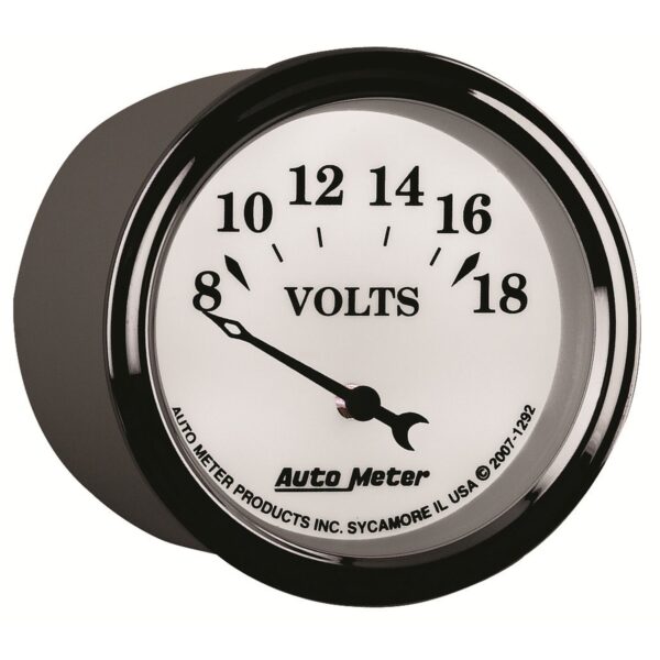 2-1/16 in. VOLTMETER, 8-18V, AMERICAN MUSCLE