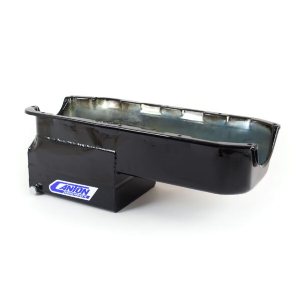 Canton 13-082BLK Oil Pan Small Block Chevy Pre-1985 Drag Race Pan For Stroker