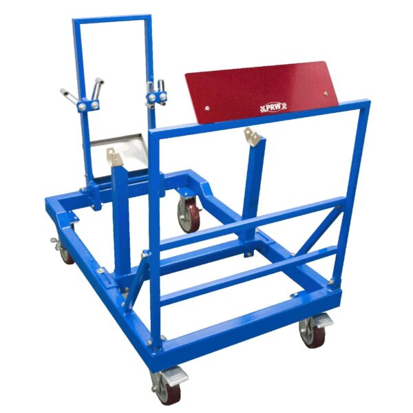 Engine Test Stand, Base Kit, Steel, Blue Powdercoat.