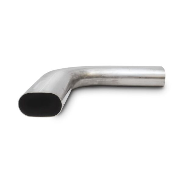 90 Degree (horizontal) Oval Mandrel Bend, 3"