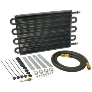 8 Pass 18" Series 7000 Copper/Aluminum Tube&Fin Transmission Cooler Kit, -6AN