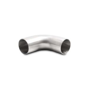 90 Degree Brushed Mandrel Bend, 1.50" Outer Diameter; Length from Tangent: 2.75"