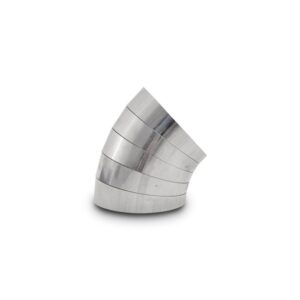 45 Degree Vertical Plane Oval Pie Cuts, Nominal Tube Size: 3"