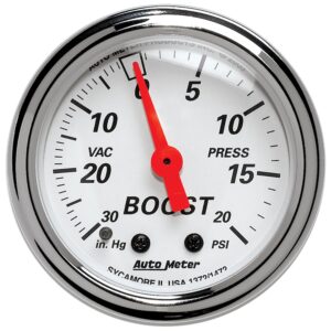 2-1/16 in. BOOST/VACUUM, 30 IN. HG/ 20 PSI, ARCTIC WHITE