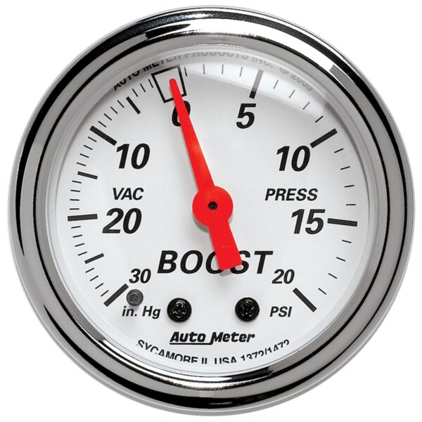 2-1/16 in. BOOST/VACUUM, 30 IN. HG/ 20 PSI, ARCTIC WHITE