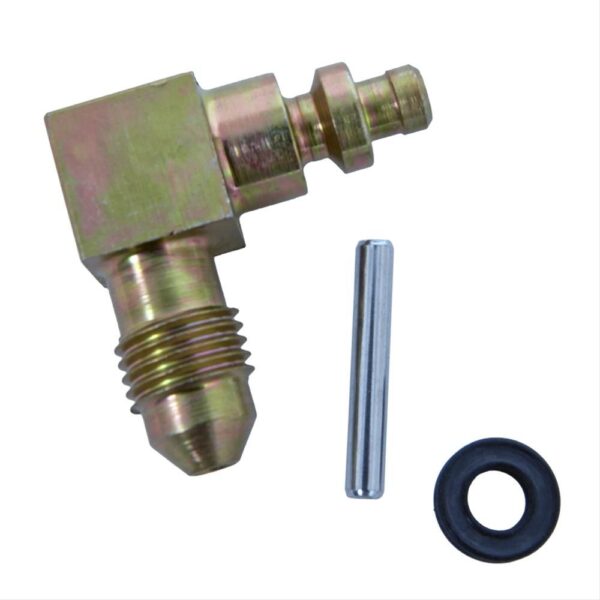 Fitting: Roll Pin To AN-4 Male: Steel:90 Degree