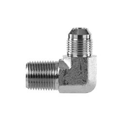 Fitting: Double Male: 90 Degree: AN-4 To 1/8" NPT: Steel