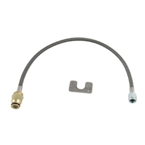 Stainless Steel Braided Line: Quick Disconnect Male End To -4 AN: 48 in.
