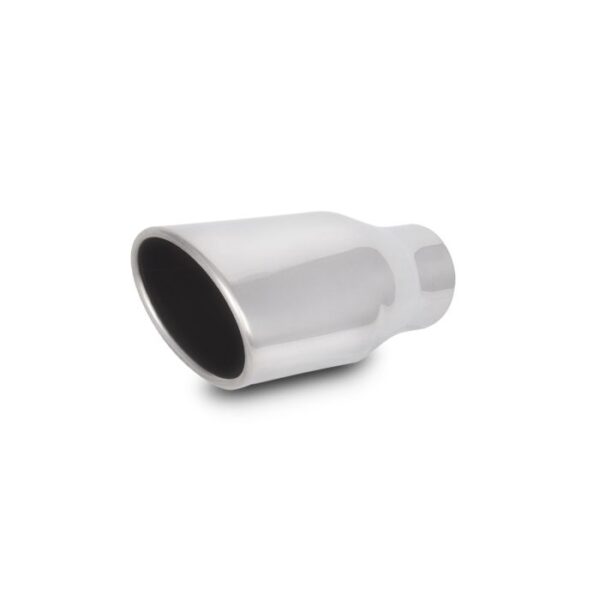 4.5" x 3" Oval Stainless Steel Tip (Single Wall, Angle Cut)