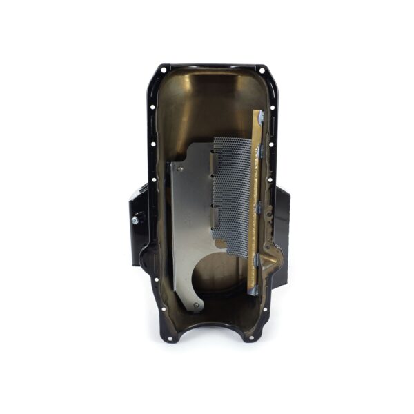Canton 15-240TBLK Oil Pan Small Block Chevy 1986 and Up Corvette Road Race Pan