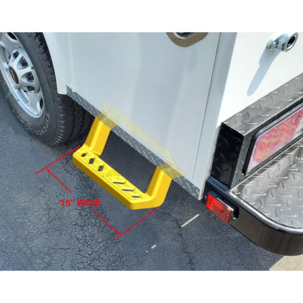 Carr - 150107-1 - Underbody Access Step - XP7 Safety Yellow Powder Coat - Single