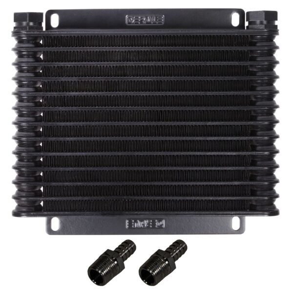 13 Row Atomic-Cool Plate & Fin Replacement Oil Cooler, 1/2" Hose Barb