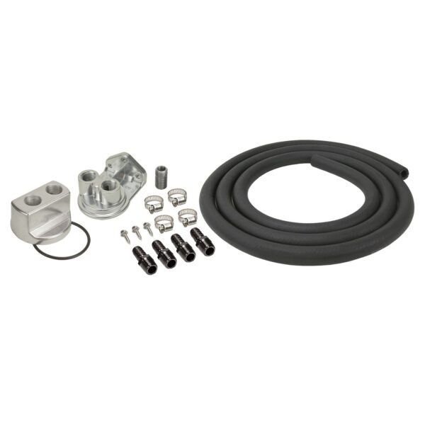 Engine Oil Filter Relocation Kit, 1/2" NPT Ports w/ 22x1.5mm Engine Thread Size