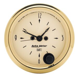 2-1/16 in. CLOCK, 12 HOUR, GOLDEN OLDIES