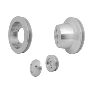 Small Block Ford V-Belt Pulley Kit - 1V - 4 Bolt - Early