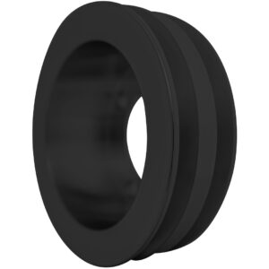 Small Block Ford V-Belt Crankshaft Pulley - 2V -4 Bolt - Late - Black