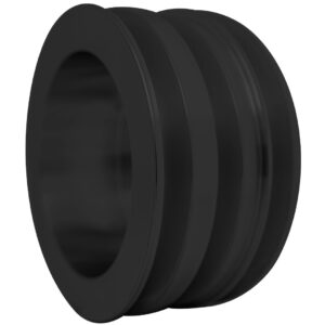 Small Block Ford Crankshaft Pulley - 2.5" - 3V - 4 Bolt - Late - Black