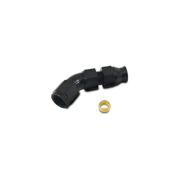 45 Degree Tube to Female AN Adapter, Tube O.D. - 3/8"; AN Size: -6