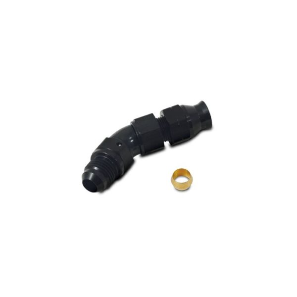 45 Degree Tube to Male AN Adapter, Tube O.D. - 5/16"; AN Size: -6