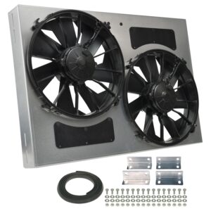 Powerpack - High Output Dual 12" Electric RAD Fan/Aluminum Shroud Kit