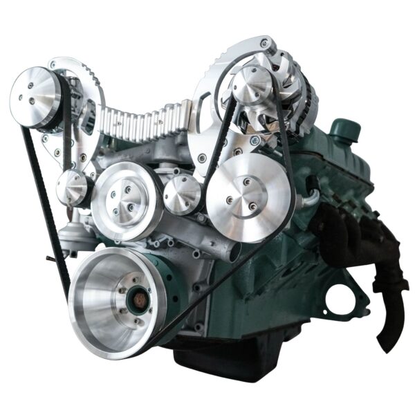 Buick Nailhead Serpentine System - AC & PS - Chrome