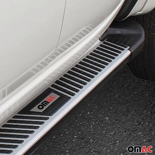 Side Steps Running Boards Nerf Bars Aluminum 2 Pcs for Jeep Renegade 2015-2024