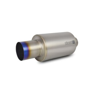 Muffler with Straight Cut Burnt Tip, 2.50" Inlet