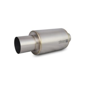 Muffler with Straight Cut Natural Tip, 3.50" Inlet