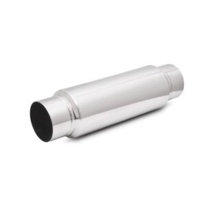 Large Diameter Bottle Style Resonator, 2.5" inlet/outlet x 18" long