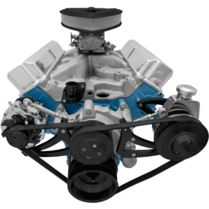 Ford FE Serpentine System: PS-Key - Black