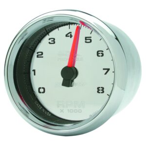 2-5/8 in. TACHOMETER, 0-8,000 RPM, CHROME, PRO-CYCLE