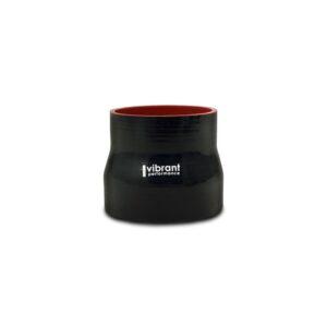 Reducer Coupler, 1.25" I.D. x 2.00" I.D. x 3.00" Long - Black