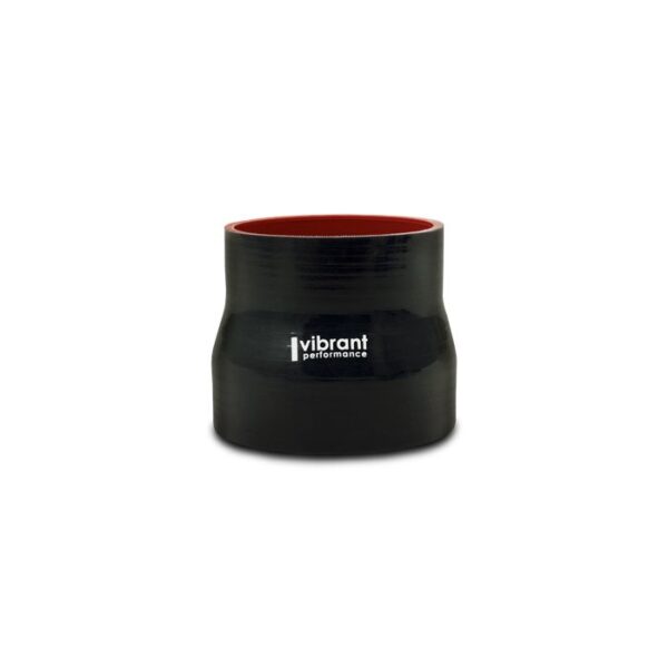 Reducer Coupler, 1.25" I.D. x 2.00" I.D. x 3.00" Long - Black