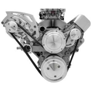 Chevy LS Style Track - Alternator Only - Chrome